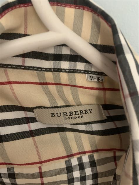 authentic Burberry tags